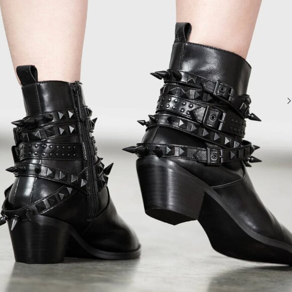 Killstar Callista Stud Boots - Picture 2 of 4